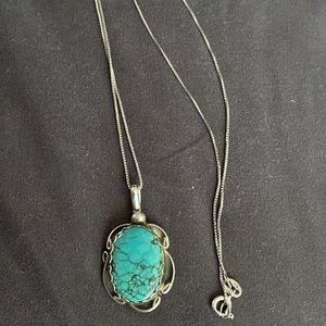 Bernie Begay tsosie turquoise pendant